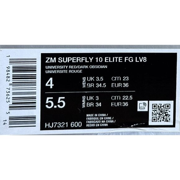 Nike Mercurial Superfly 10 Elite FG LV8 Soccer Cleats Men's Size 4/Women 5.5 New - Picture 3 of 6